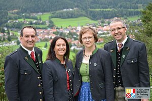 Beim Konzert unter freiem Himmer in der Oberen Altstadt Freising sind drei Musikgruppen aus Oberwölz vertreten, auch der Perstl-Viergesang. (Foto: privat)