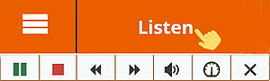 ReadSpaeker Listen button with expanded player