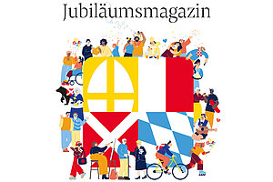 Excerpt from the cover of the anniversary magazine. 