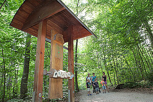 Schautafel am Walderlebnispfad 