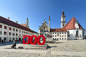 Der Marienplatz in Freising 