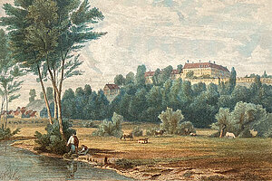 Historical view of the Weihenstephaner Berg. (©City Museum Freising - Collection of the Historical Society)